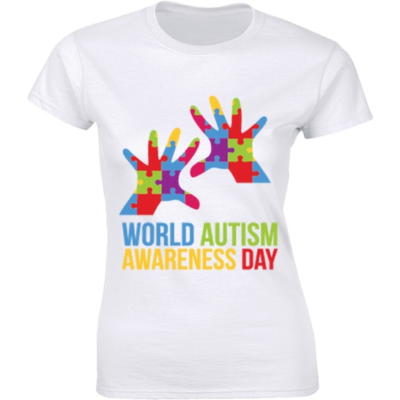 Half It Tops - Autism Awareness Autistic Heart Support T-shirt Half It Tops - Autism Awareness Autistic Heart Support T-shirt